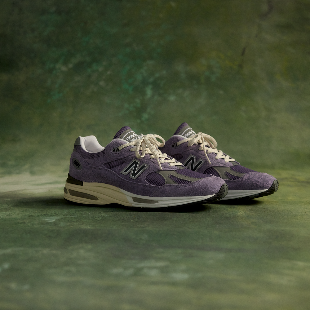 Unisex topánky New Balance U991LV2 – fialové
