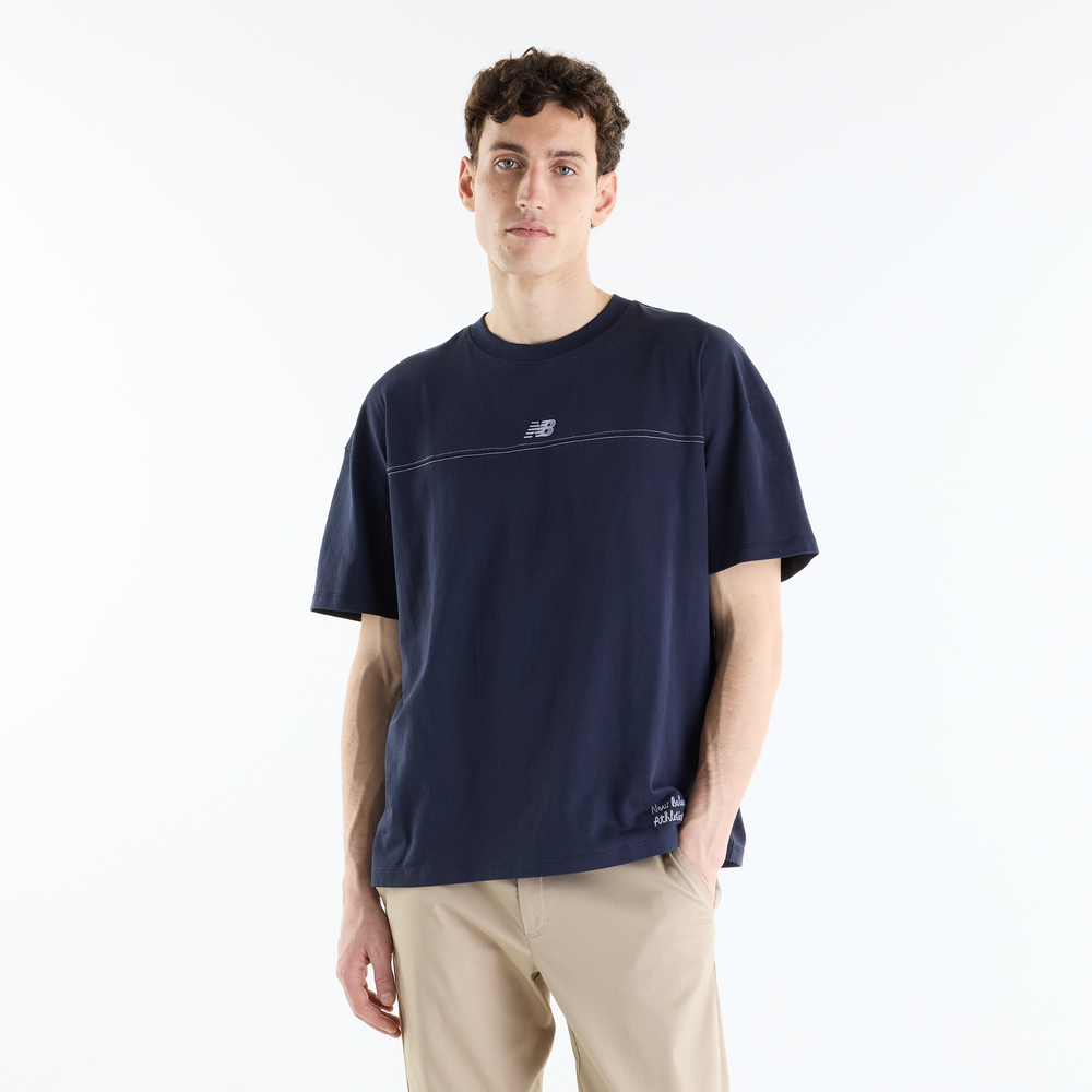Pánske tričko New Balance MT62L4FVDNT – tmavomodrá