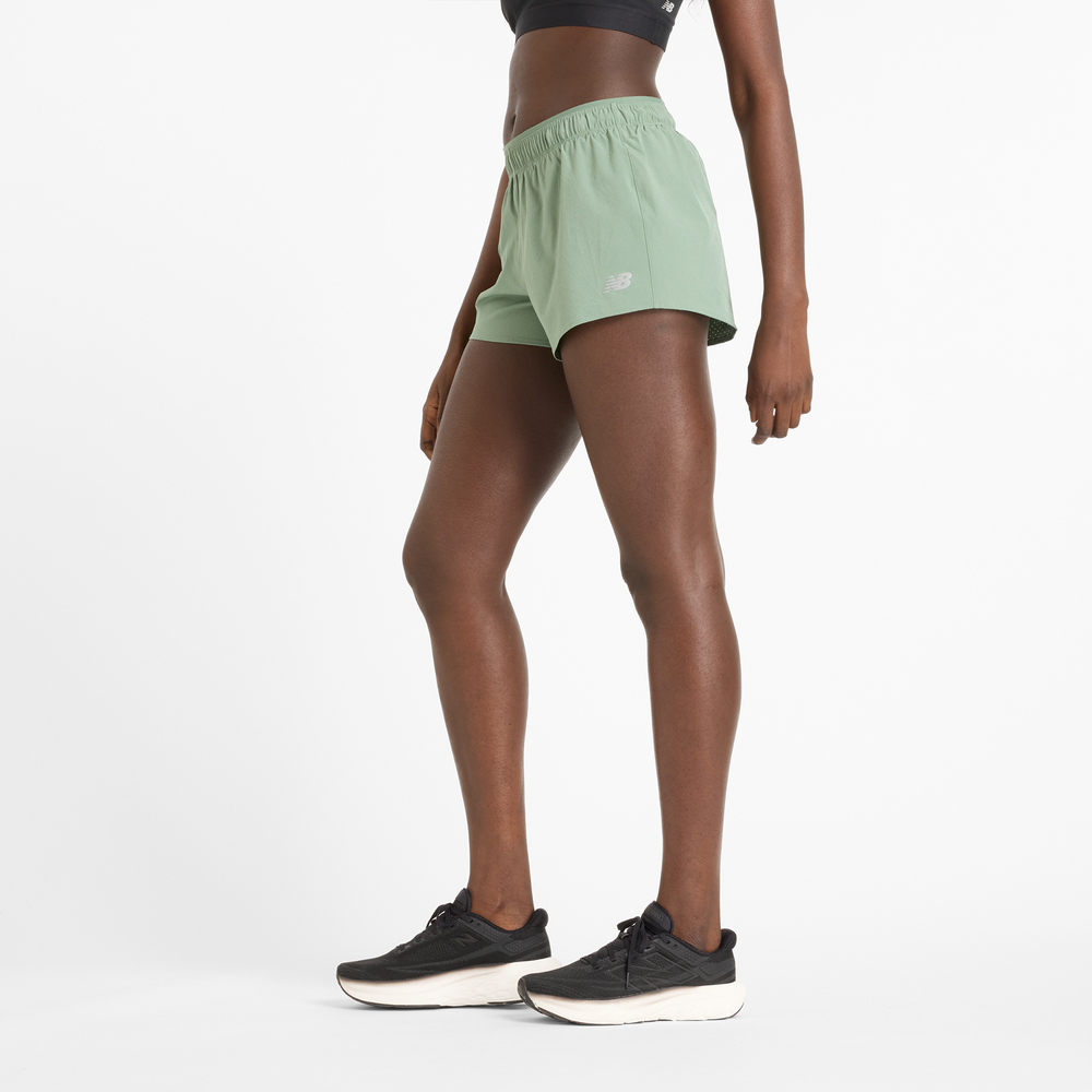 Dámske šortky New Balance WS41286DKJ – zelené