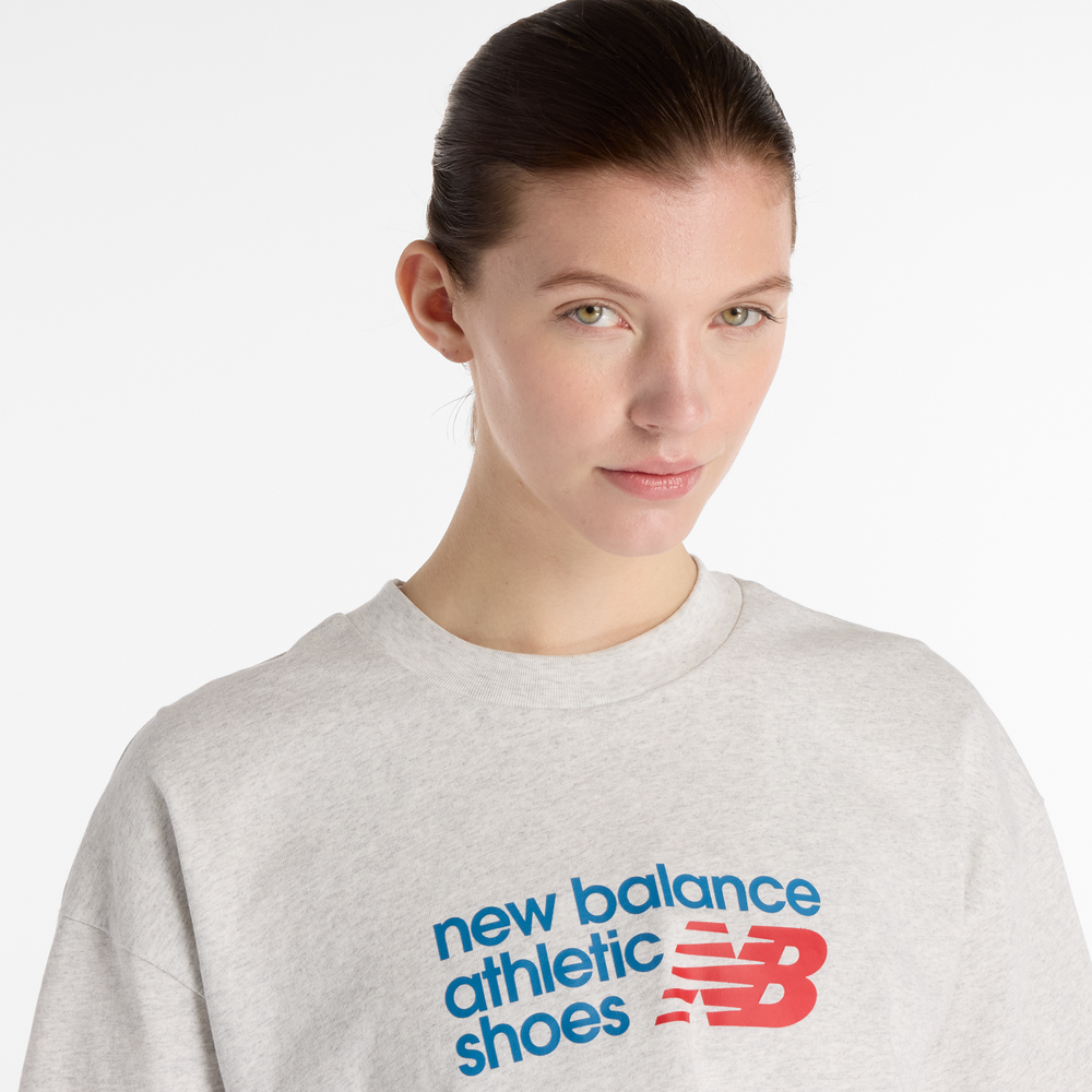Dámske tričko New Balance WT51908AHH – sivé
