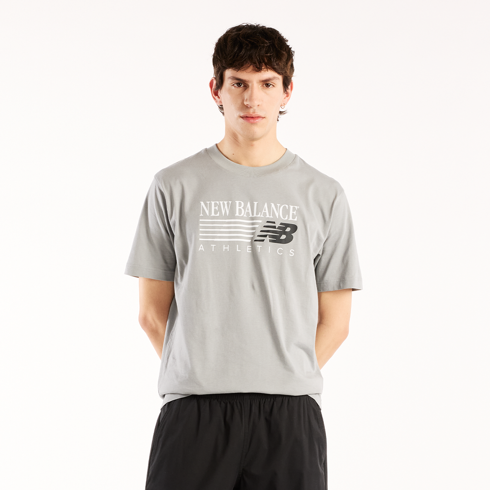 Pánske tričko New Balance MT62U0E0YST – sivé