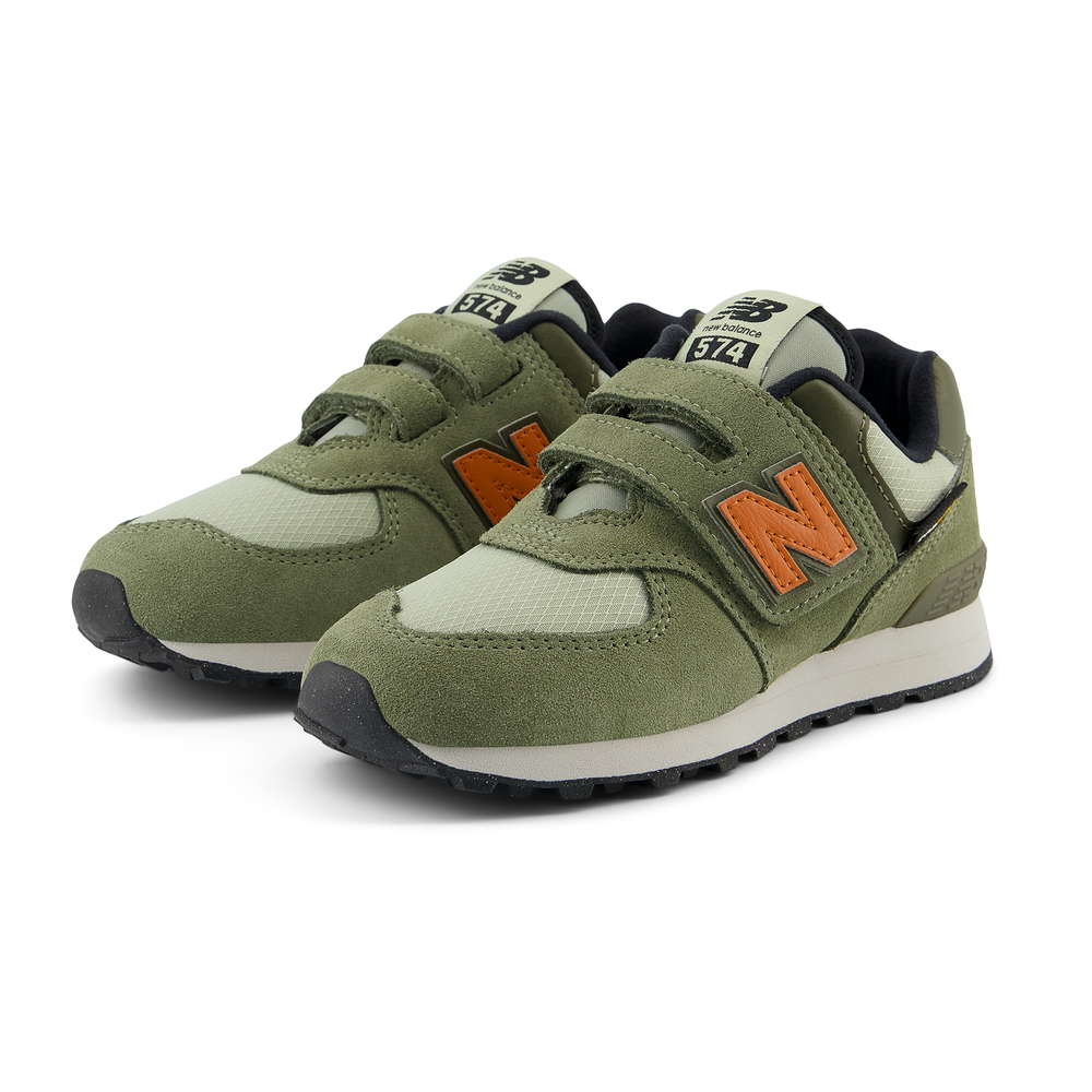 Detské topánky New Balance PV574SOF – zelené