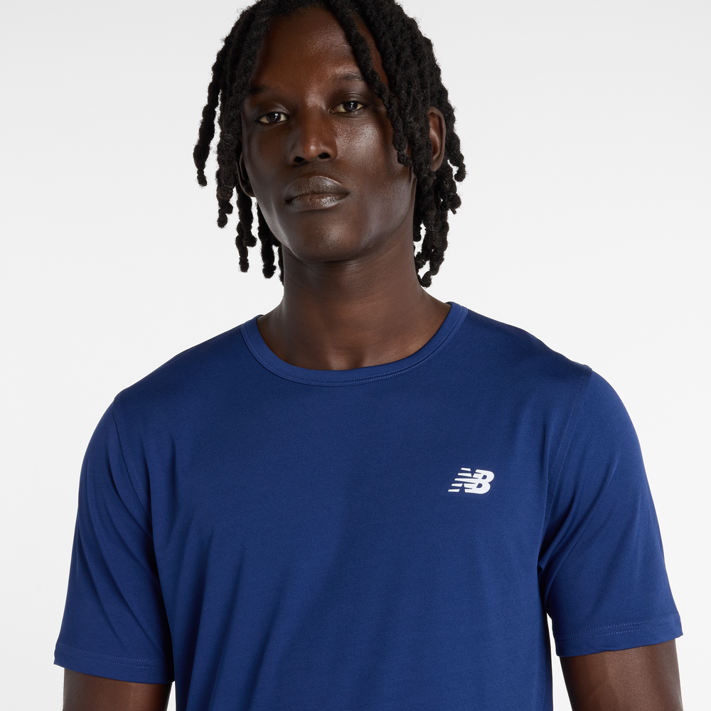 Pánske tričko New Balance MT61O0U4BUY – tmavomodrá