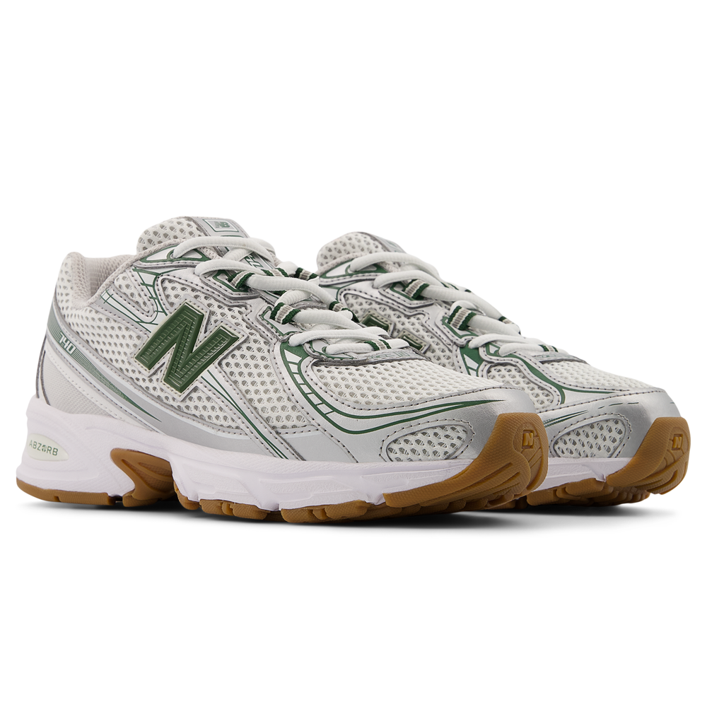 Detské topánky New Balance GR740SF – striebro