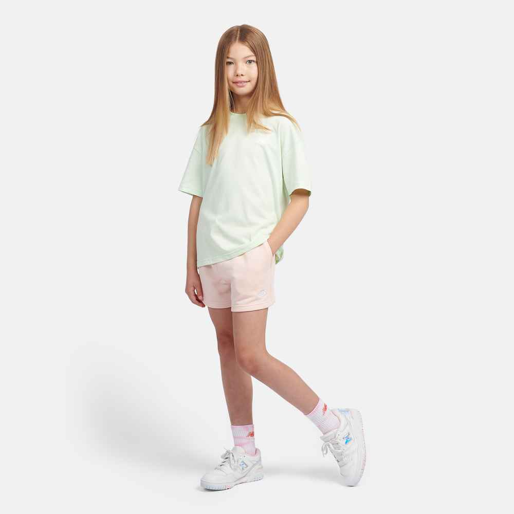 Detské šortky New Balance LAKG0006PIE – ružové,
