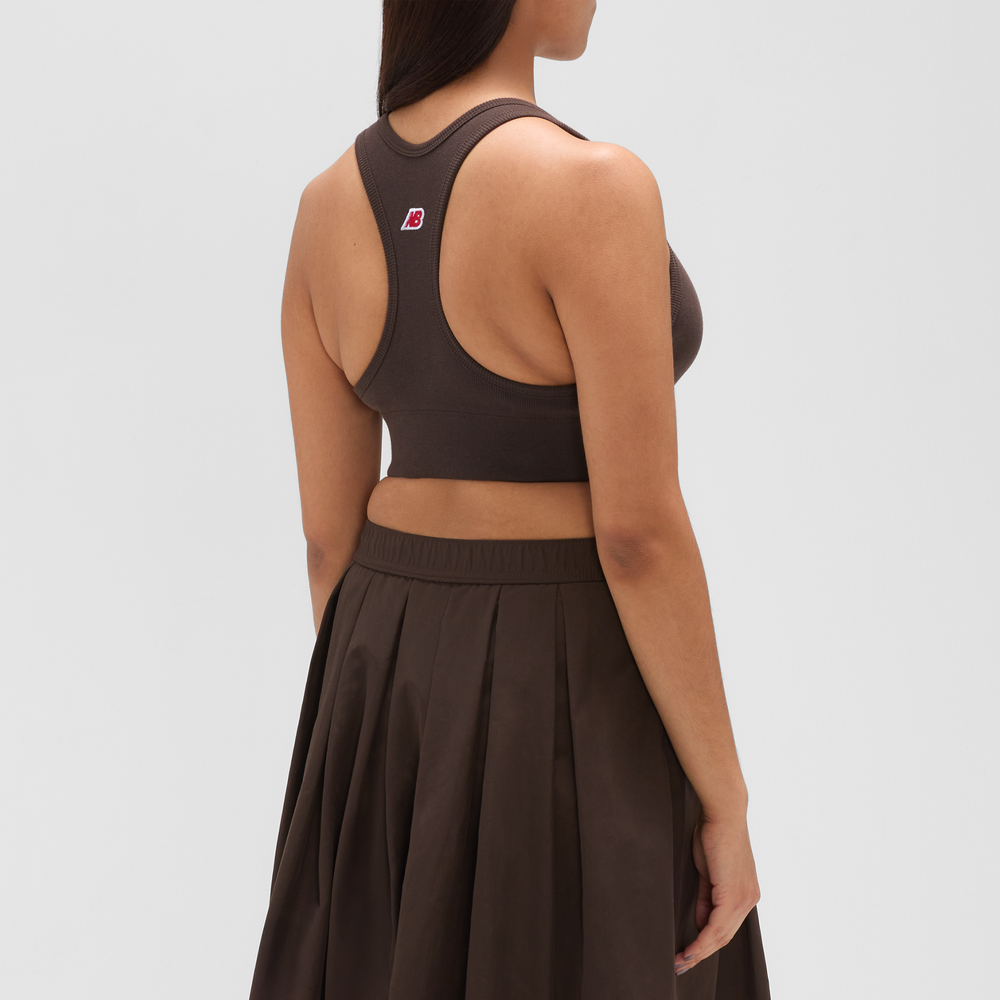 Športová podprsenka New Balance MADE in USA WB51540RHE – hnedá