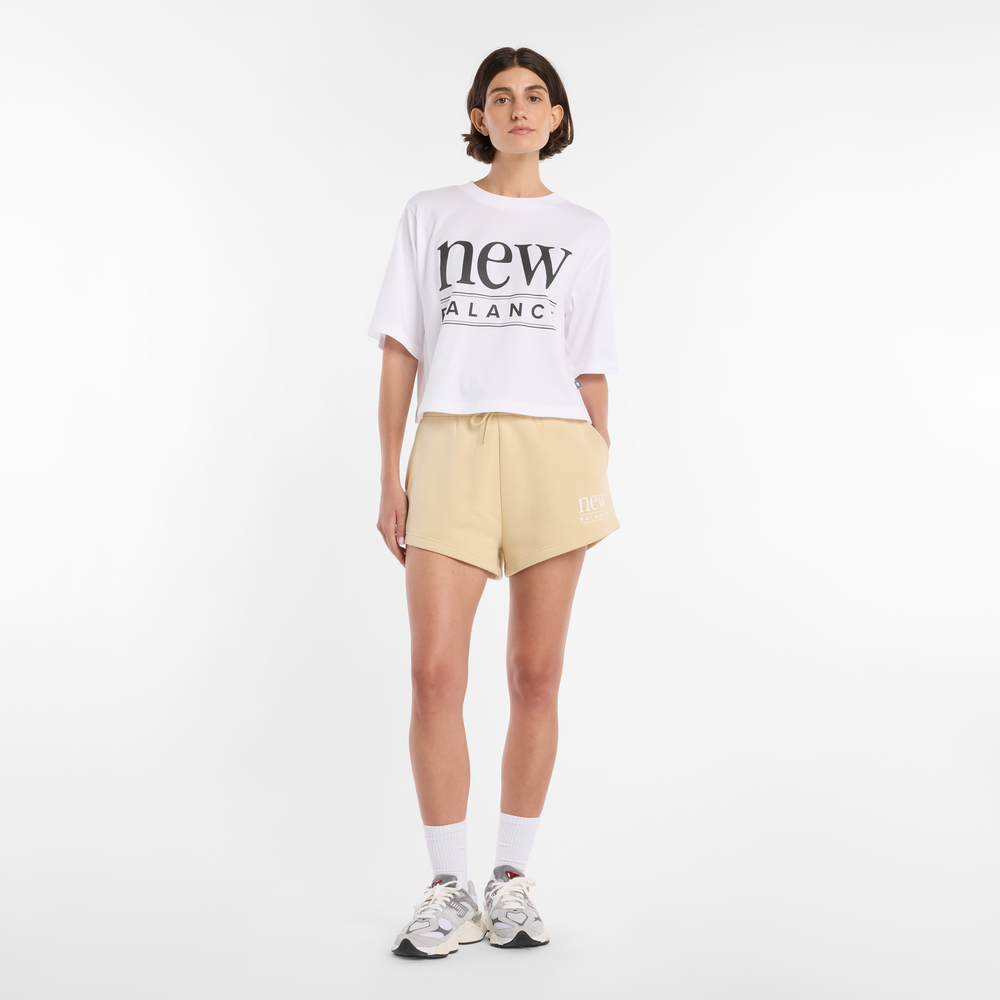 Dámske šortky New Balance WB61Y80AABC –  žlté