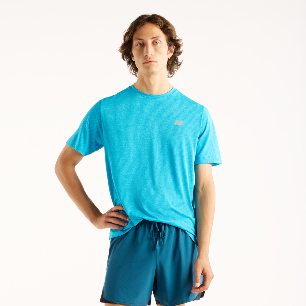 Pánske tričko New Balance MT41253ATD – modré