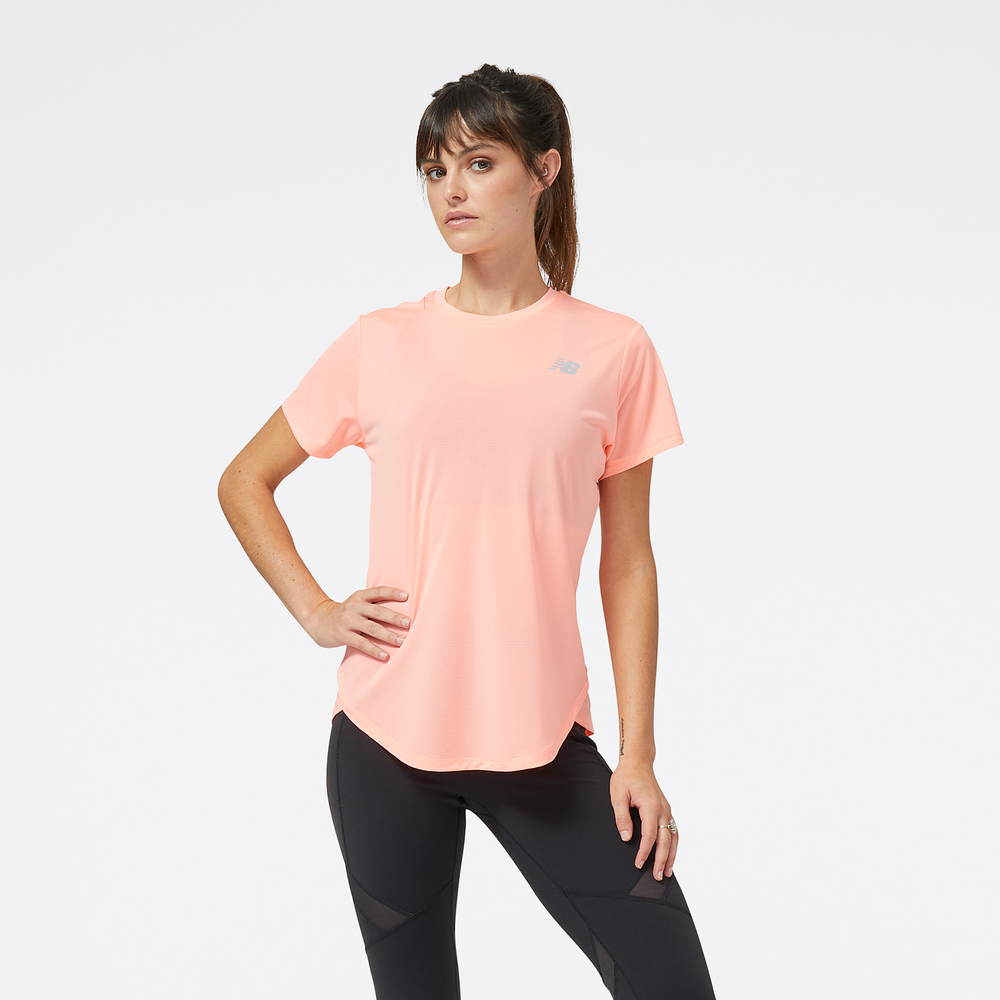 Dámske tričko New Balance  WT23222GAE – ružové