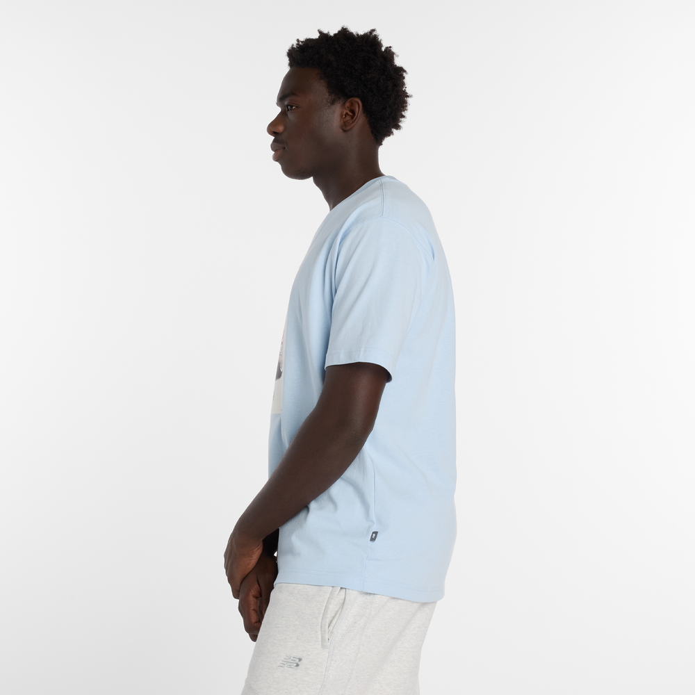 Pánske tričko New Balance MT61B0WFAA1 – modré