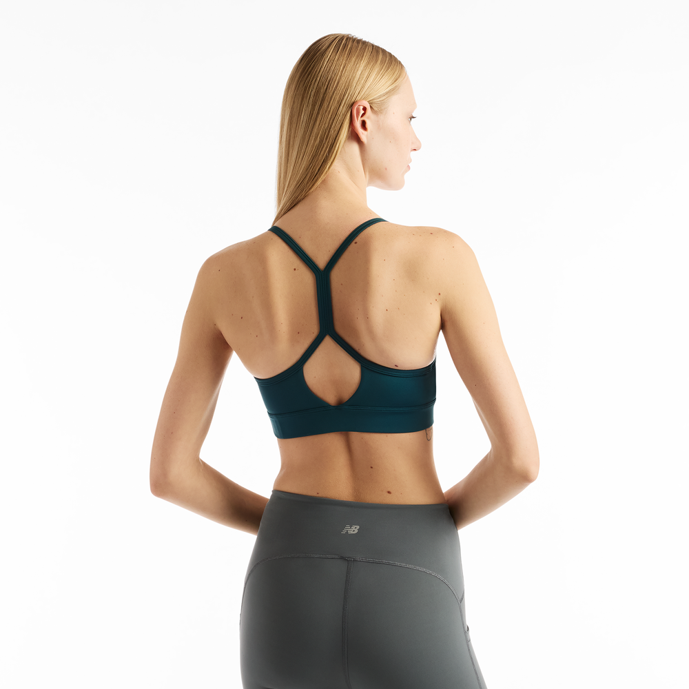 Športová podprsenka New Balance WB51039AAV – zelené