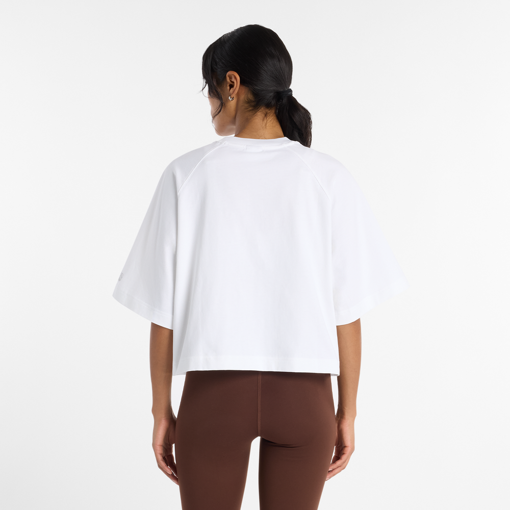 Dámske tričko New Balance WT61371RWT – biele