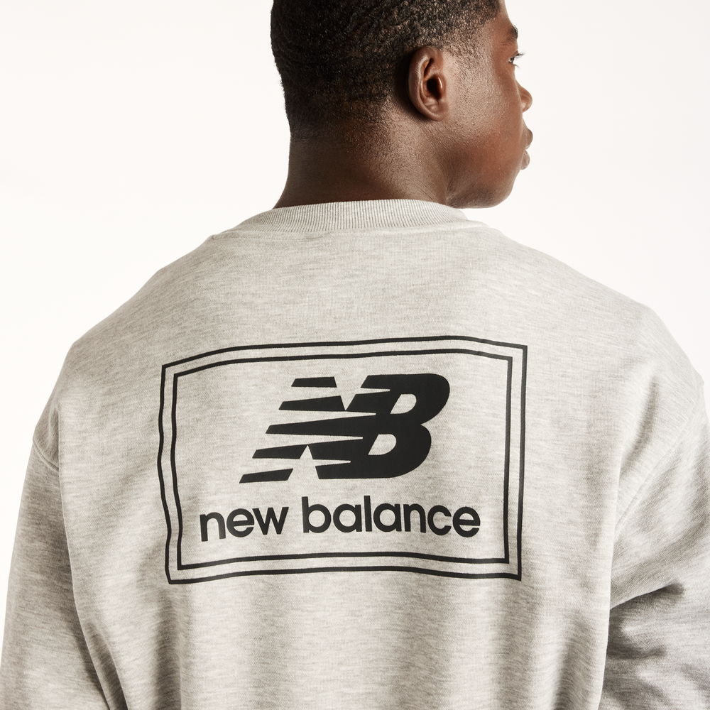 Pánska bunda New Balance Woven Label – sivé