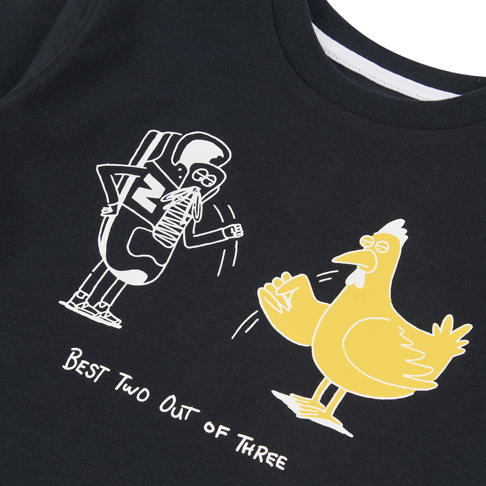 Detské tričko New Balance LAKB0257BK – čierné