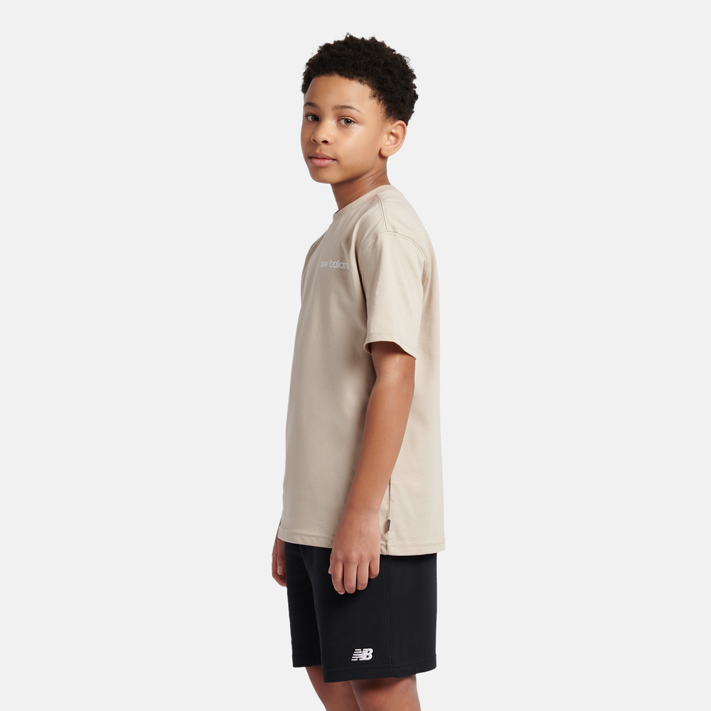 Detské tričko New Balance YT61A21ATWF – béžové