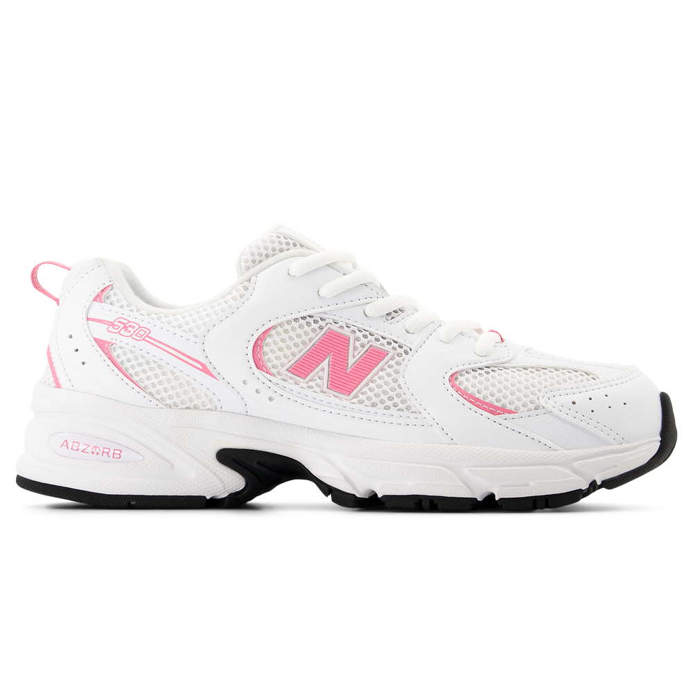 Detské topánky New Balance GR530CL – biele