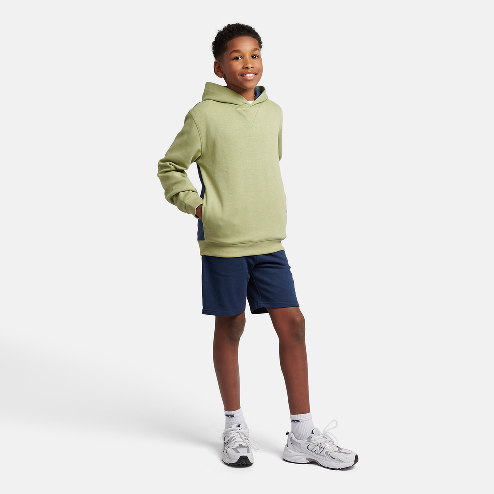 Detská mikina New Balance LAKB0192EEN – zelené