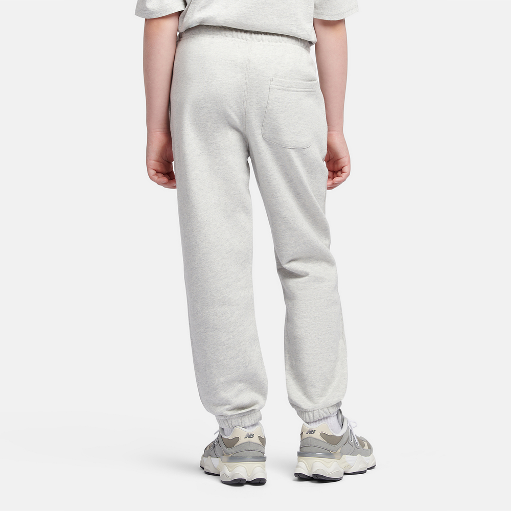 Detské nohavice New Balance LAKB0060AHH – sivé