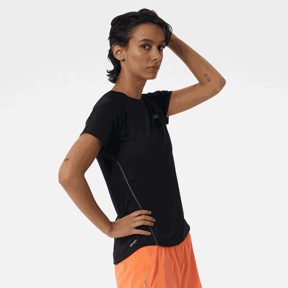 Dámske tričko New Balance WT21262BK - čierné