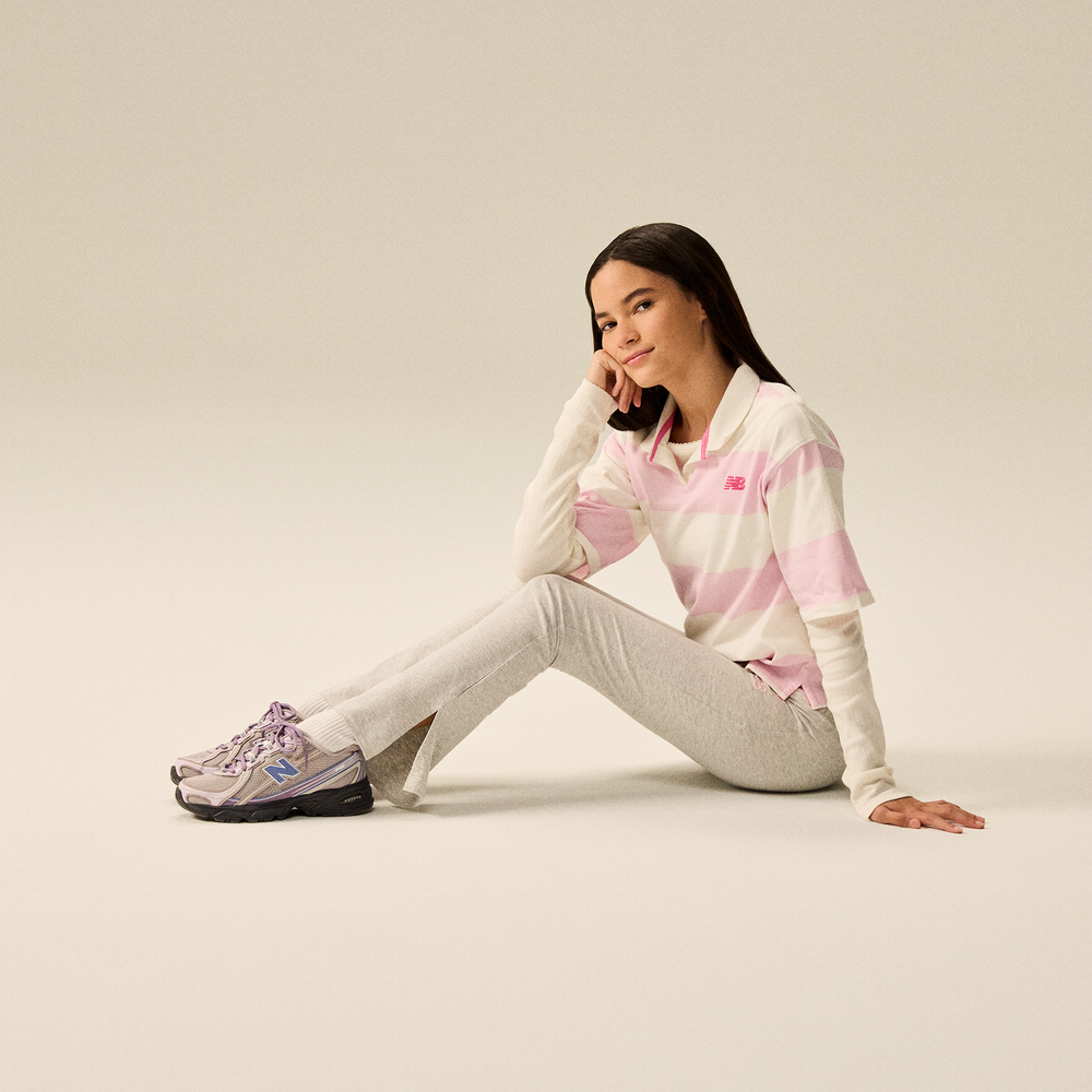 Detské topánky New Balance G7406WY – fialové