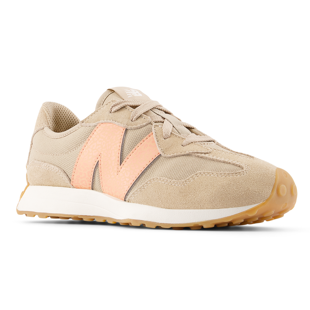 Detské topánky New Balance GS327WO – béžové
