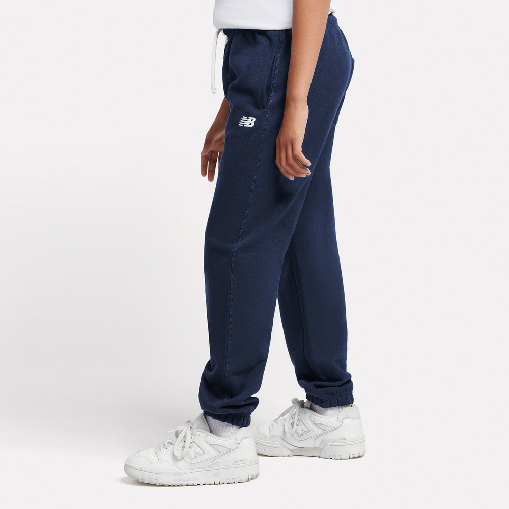 Detské nohavice New Balance LAKB0060NNY – tmavomodrá