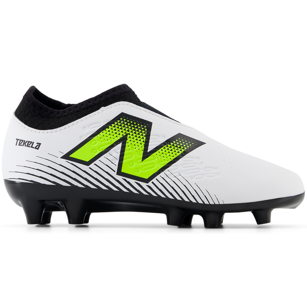 Futbalové topánky New Balance TEKELA V4+ MAGIQUE JNR FG SJT3FH45 – biele