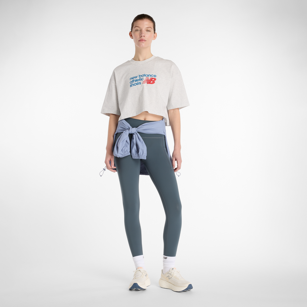 Dámske legíny New Balance WP51268GT – sivé