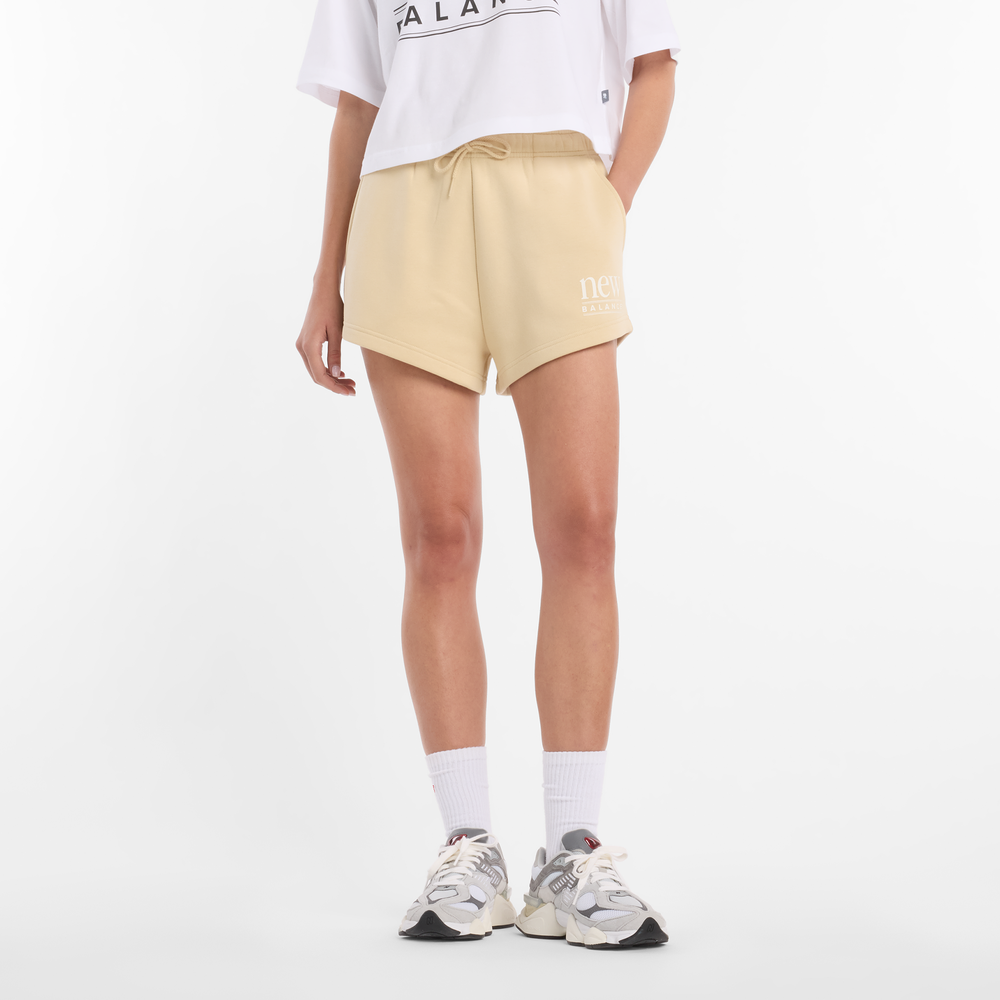 Dámske šortky New Balance WB61Y80AABC –  žlté