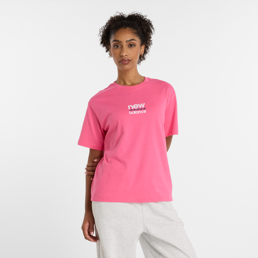 Dámske tričko New Balance WT51541DAB – ružové