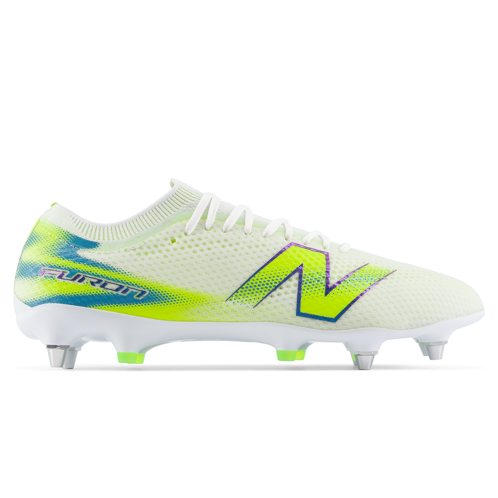 Pánske kopačky New Balance FURON PRO SG V9 UF2S1Z2 – biele