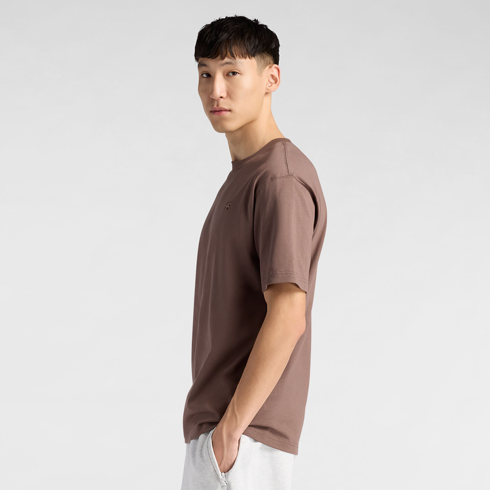 Pánske tričko New Balance MT41533ABP – hnedá