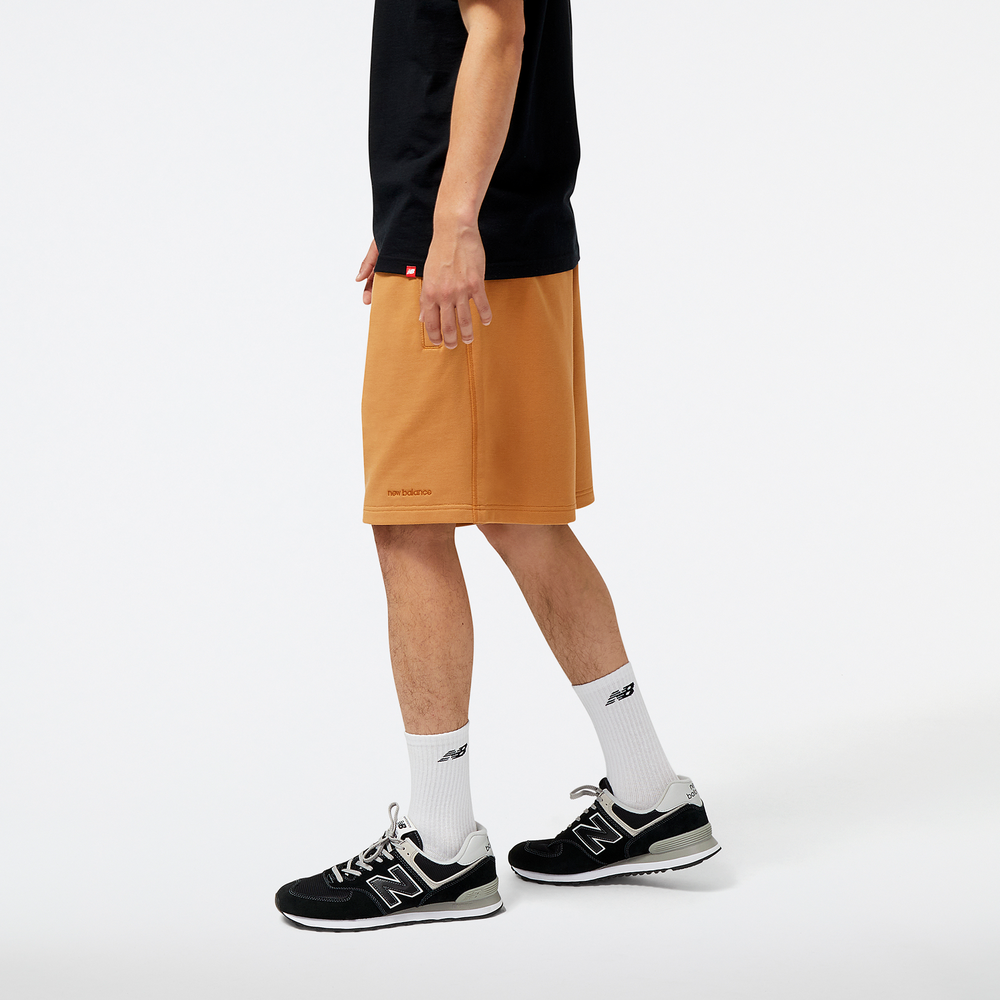 Pánske šortky New Balance MS23550TOB – oranžová
