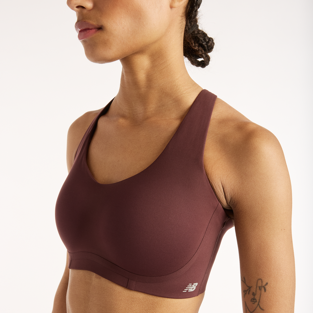 Športová podprsenka New Balance RC – bordová