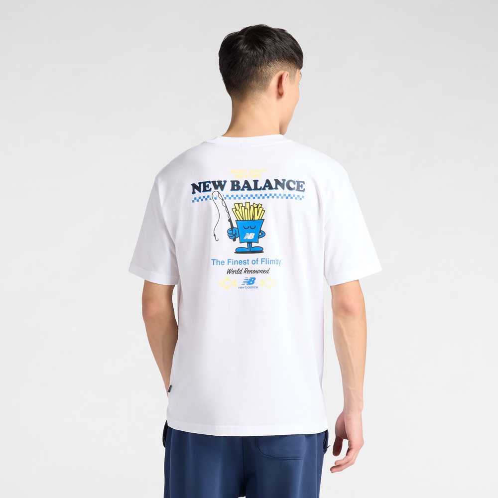Pánske tričko New Balance MT61I5BMWT – biele