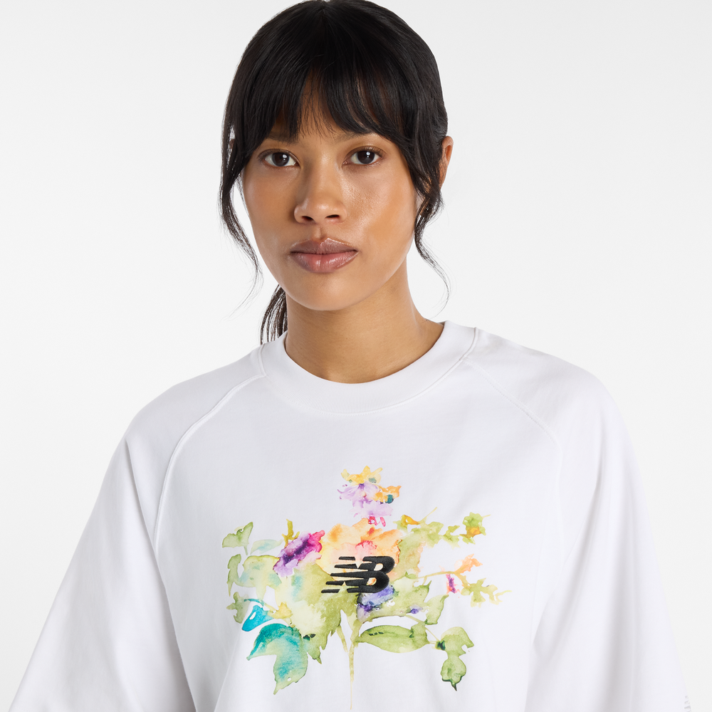 Dámske tričko New Balance WT61371RWT – biele