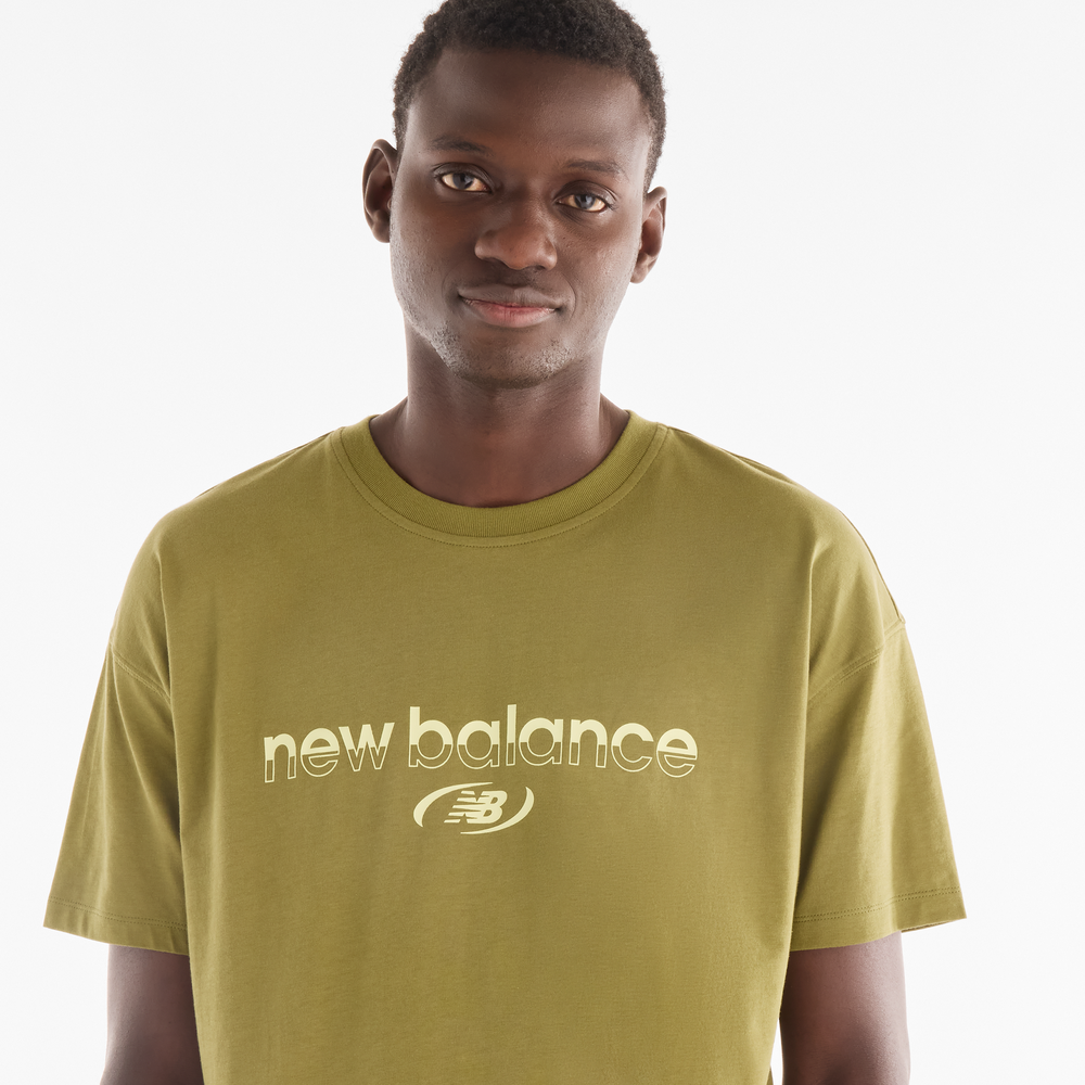 Pánske tričko New Balance Trackside – tmavomodrá