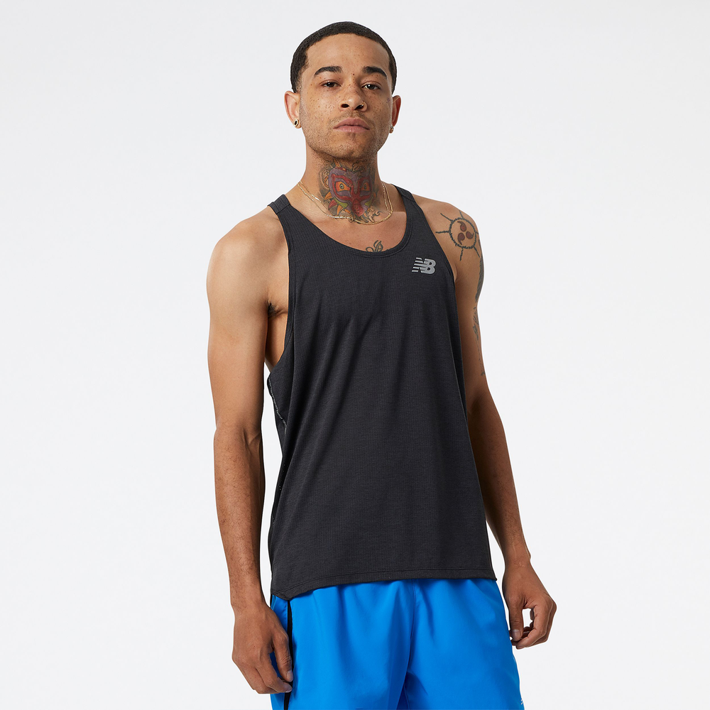 Pánske tričko New Balance MT21260BK – čierne