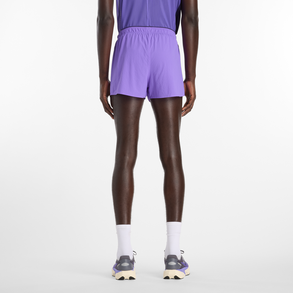 Pánske šortky New Balance MB6140TLEPU – fialové