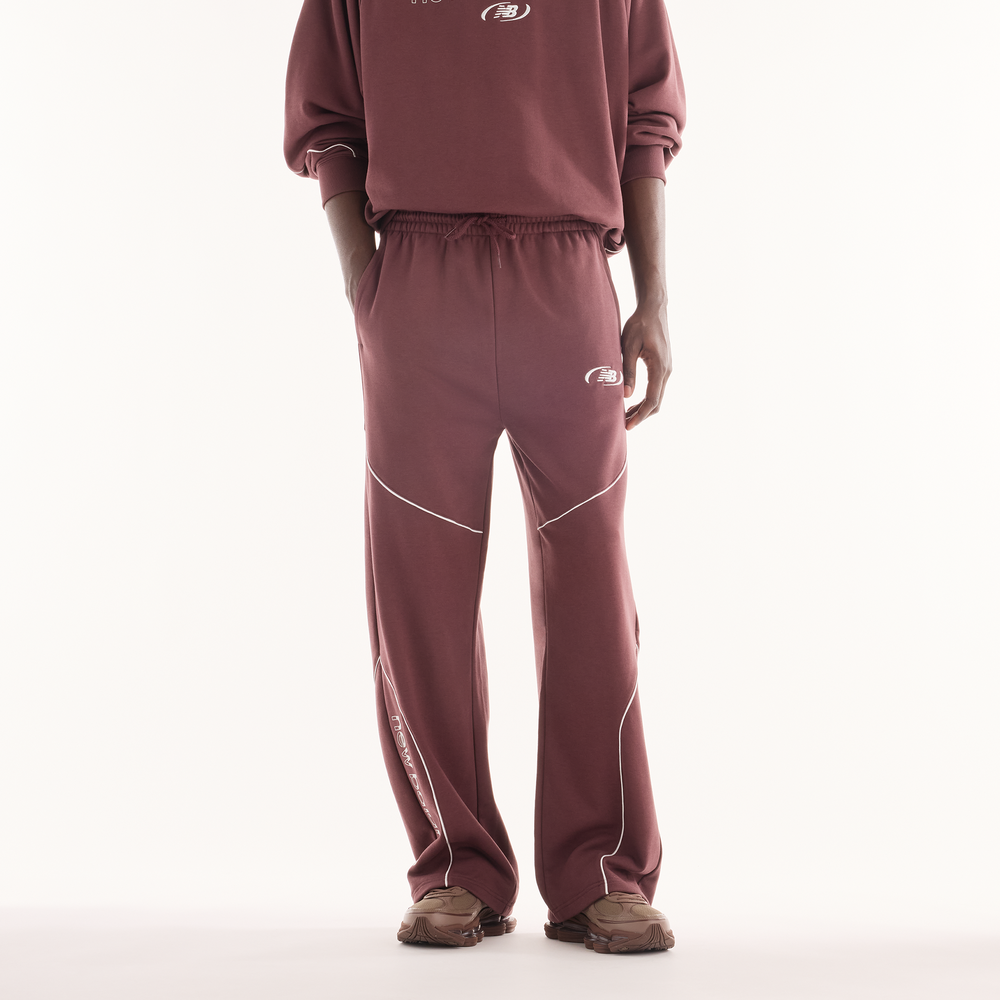 Pánske nohavice New Balance MB62053FYLR – bordová