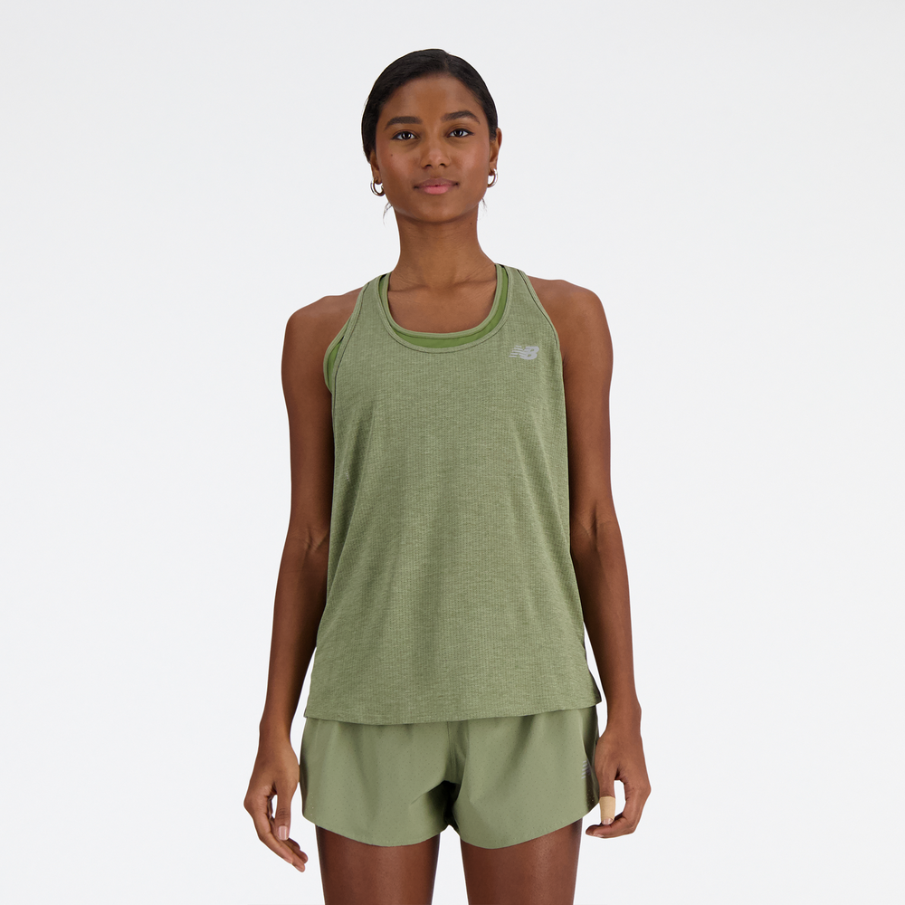 Dámske tričko New Balance WT41250DHO – zelené