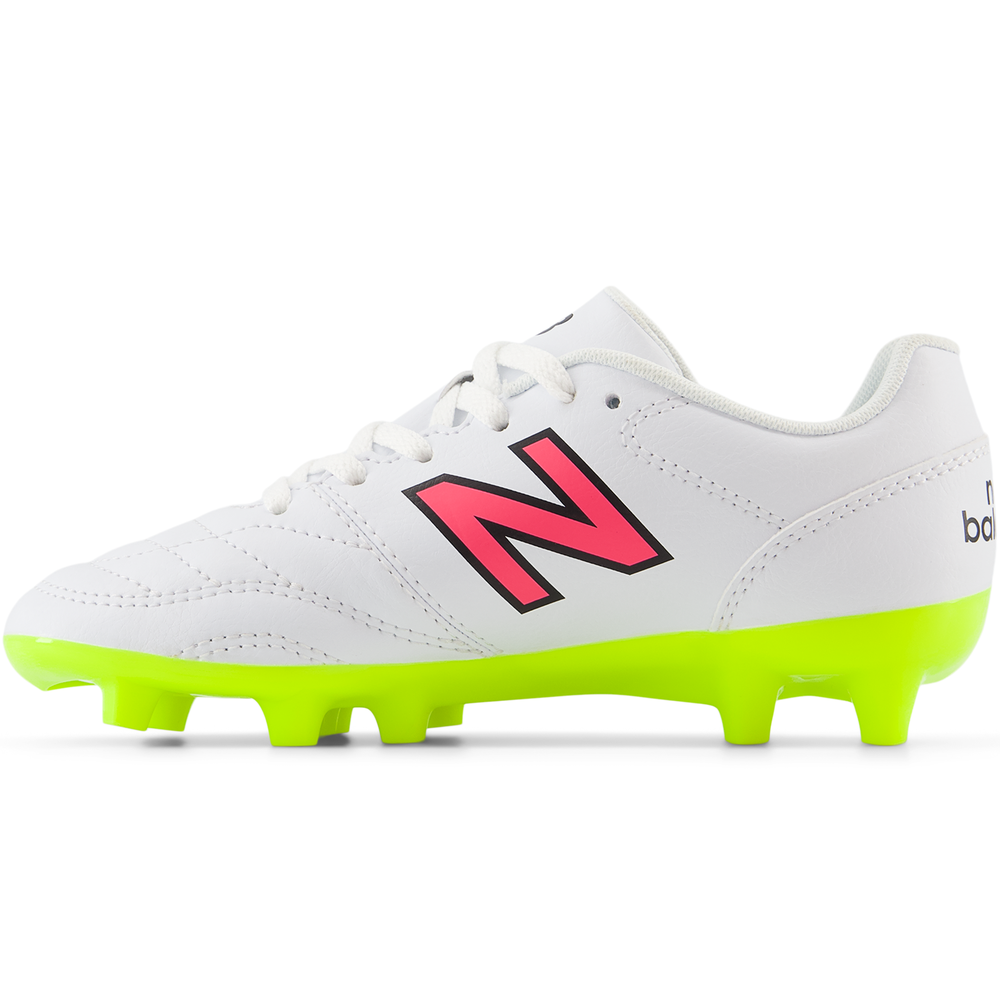 Detské futbalové topánky New Balance 442 ACADEMY JNR FG V2 JS43FWH2 – biele