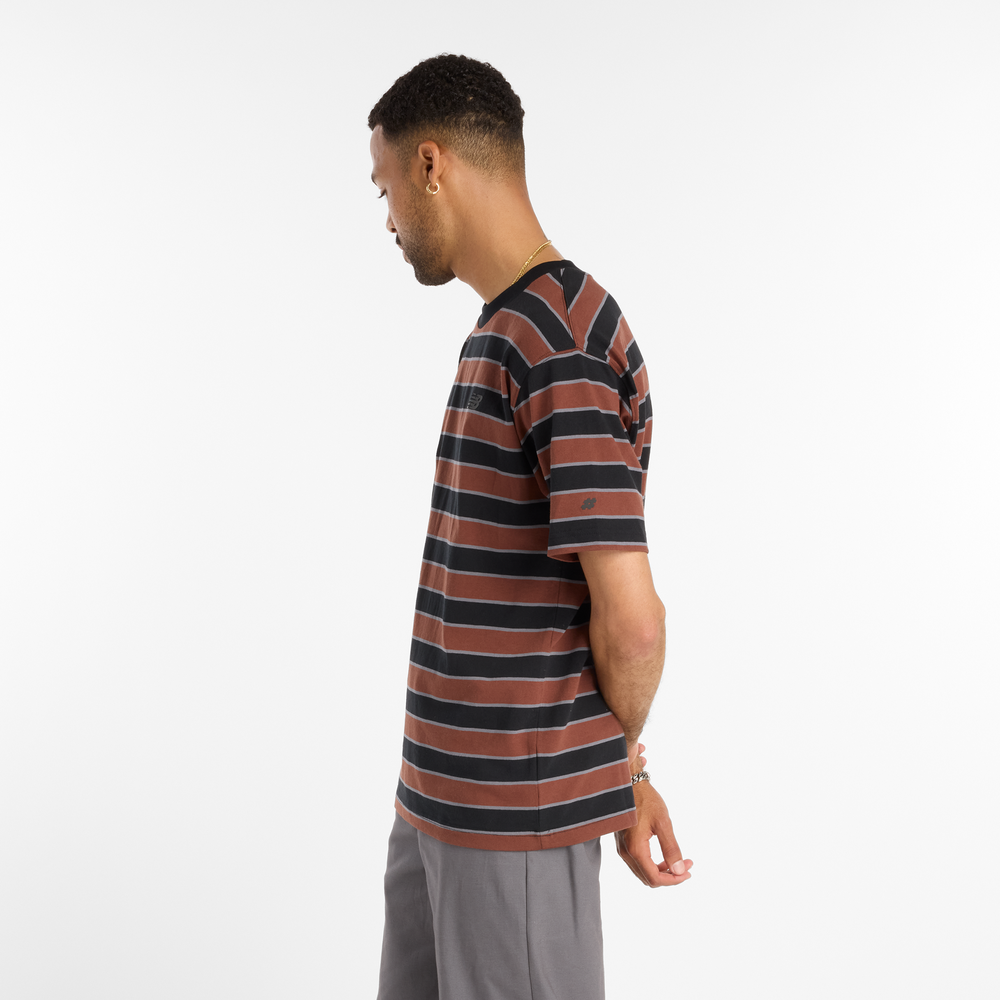 Pánske tričko New Balance Numeric MT53700BK – hnedá