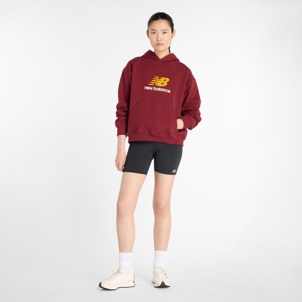 Dámska mikina New Balance WT51501MHB – bordová