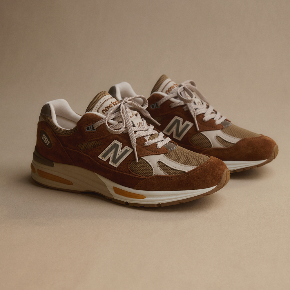 Unisex topánky New Balance U991GB2 – hnedá