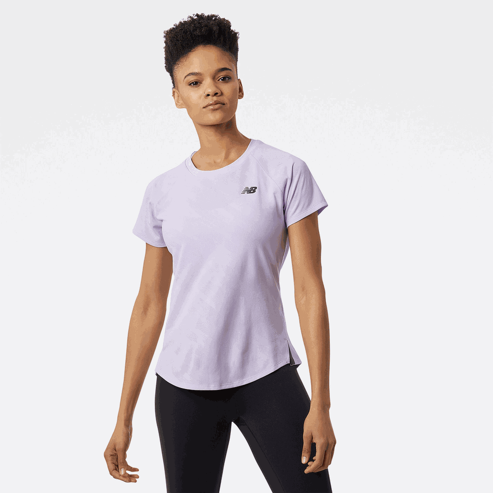 Dámske tričko New Balance WT23281CYI – fialové