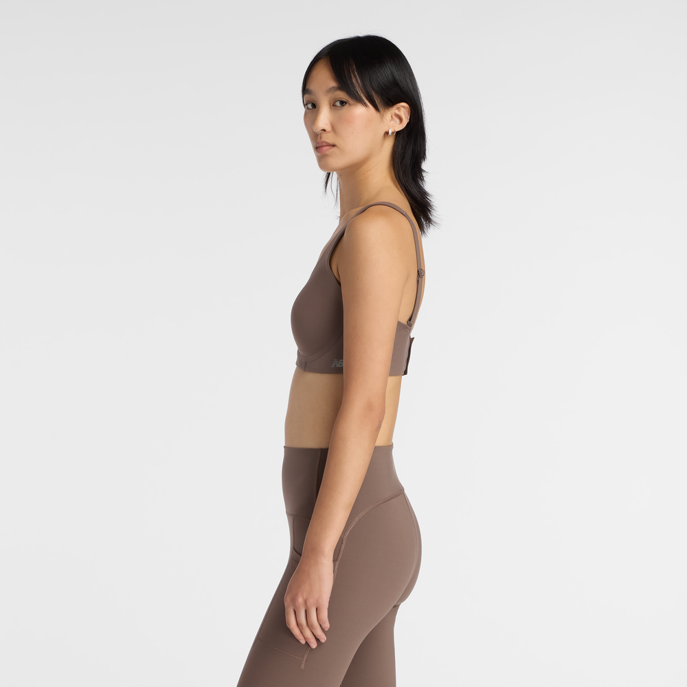Športová podprsenka New Balance WB51052ABP – hnedá