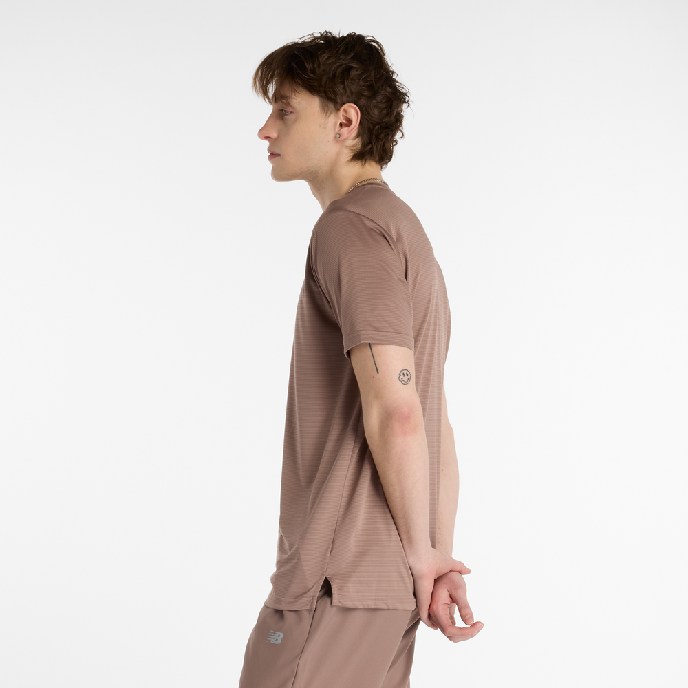 Pánske tričko New Balance MT41222EAS – hnedá