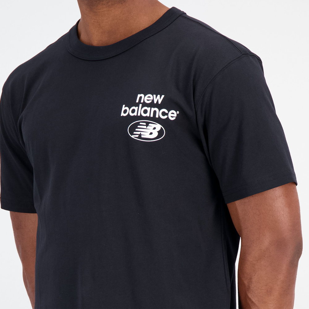 Pánske tričko New Balance MT31518BK – čierne