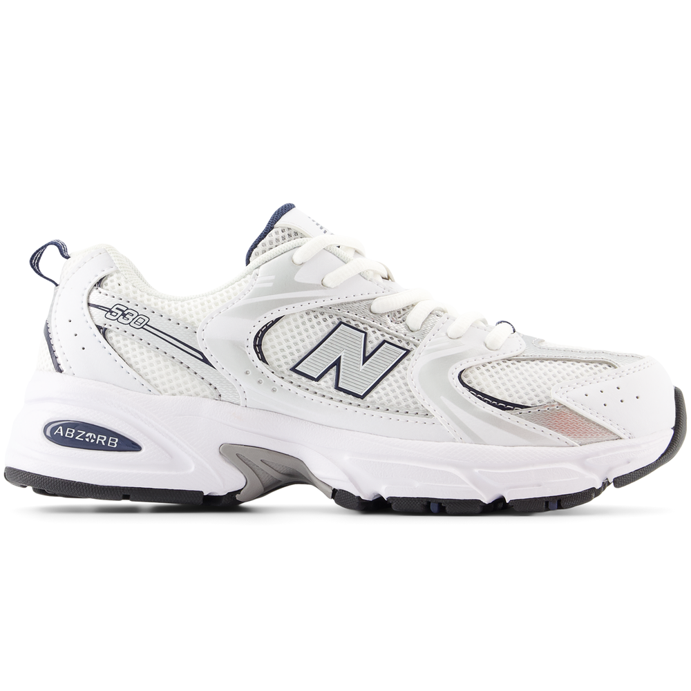 Detské topánky New Balance GR530SB1 – biele